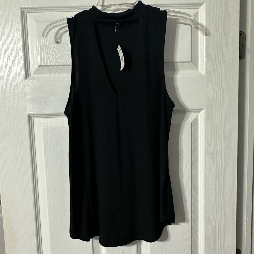 NWT Express High Collar V Cutout Summer Top